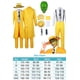 thumbnail image 3 of Película La Máscara Cos Jim Carrey Disfraz de Cosplay Trajes Ropa Amarilla Máscara Trajes Fiesta de Carnaval de Halloween Traje Para Hombres Juego de Roles, 3 of 5