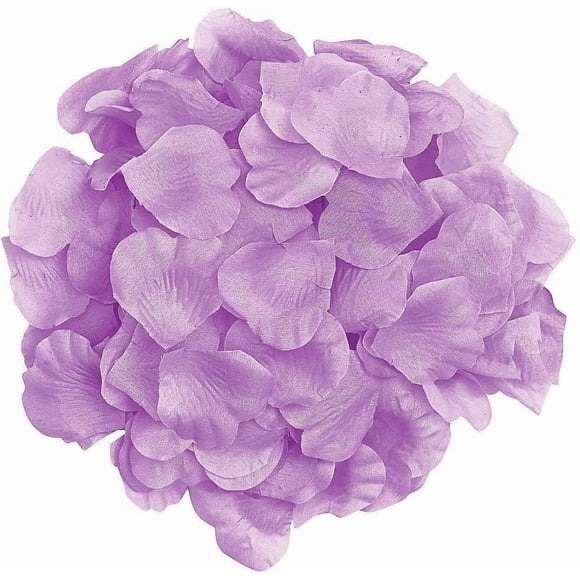 Namzi 1000pcs Lavender Silk Rose Petals Artificial Flower Wedding Party Vase Decor Bridal Shower Favor Centerpieces Confetti (Light Purple)