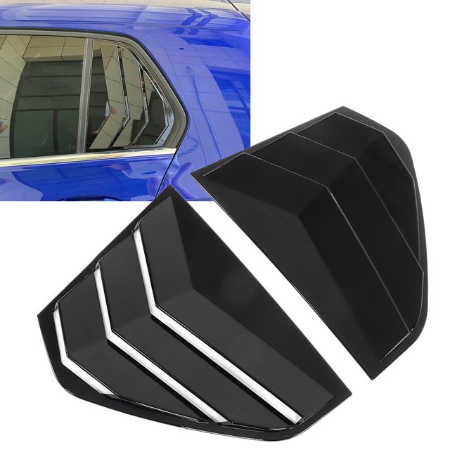 Side Window Air Vent Cover,2PCS/Set Car Rear Window Rear Side Window Blind Rear Window Louver Reliable and Durable