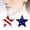 B, variant on Independence Day Earrings Patriotic Red White Blue Dangle Flag Jewelry Lightweight USA Accessories 4th Of July Women's Fashion