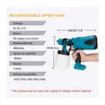 thumbnail image 3 of Brush Motor Rechargeable Electric Spray Gun Paint Sprayer Furniture Steel Coating Airbrush Compatible For 18V Battery ,Precision Control, 3 of 5