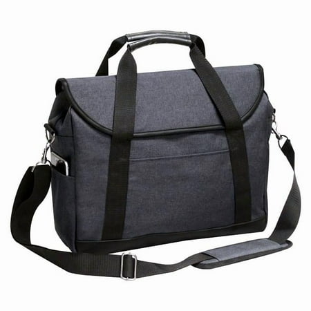 Preferred Nation P4134 Gravler Flapover Briefcase Charcoal OSFA