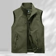 thumbnail image 2 of Daolelai Men's Casual Jacket 6 Pocket Workwear Sleeveless Casual Jacket Solid Color Fishing Vest, 2 of 8