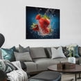 thumbnail image 3 of JRXY Pyradecor Dancing Fruit Modern Landscape Artwork Canvas Prints on Stretched Canvas Wall Art Décor for Living Room Home Decorations 16x16 in, 3 of 4
