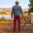 thumbnail image 6 of Nestiefly Cargo Pants for Men Relaxed Fit Baggy Sweatpants Hiking Work Drawstring Elastic Waist Lightweight Pant 2026 Wine L, 6 of 8