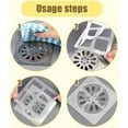 thumbnail image 4 of 50 PCS Disposable Hair Catchers for Shower Drain, Bathtub & Kitchen Sink - Drain Cover Stickers to Prevent Clog, Easy Peel & Stick, 4 of 9