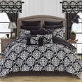 thumbnail image 3 of 24 Piece Hailee Reversible Printed 2-in-1 look Comforter Set includes Sheets, 3 of 8