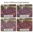 thumbnail image 7 of ODIKA Purple Ornamental Plum Scroll Traditional Artwork Pink Mauve for Master Suite, California King, Under Bed, Foldable Easy Care, 7 of 7