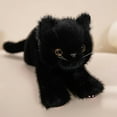 thumbnail image 2 of New 40/53cm Black Lying Cat Plush Toys Soft Simulated Cat Plushie Dolls Stuffed Animal Lovely Birthday Gift, 2 of 8