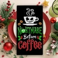 thumbnail image 5 of Christmas Jack Kitchen Dish Towels Set of 2, Black Xmas Drying Hand Towels Coffee Before Christmas Baking Cooking Cloth, Funny Holiday Winter Home Kitchen Decoration 18 x 26 Inch, 5 of 7