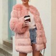 thumbnail image 4 of Ofreoo Winter Jackets for Women Faux Fur Coat with Solid V-neck,Holiday,Wedding,Party ,on Clearance, 4 of 9