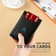 thumbnail image 4 of Cartera RUNBOX Slim de piel con bloqueo RFID para 11 tarjetas, color negro, 4 of 6
