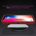 thumbnail image 4 of Petocase for iPhone 11 Case,Shockproof Dust/Drop Proof 3-Layer Protection [Without Screen Protector] Rugged Heavy Duty Cover Case for iPhone 11 6.1-inch,Red/Black, 4 of 7