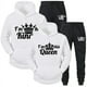 thumbnail image 4 of Chándal con estampado de QUEEN y KING para hombre y mujer, Sudadera con capucha para parejas, ropa deportiva para amantes, conjunto de 2 piezas, 4 of 5