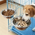 thumbnail image 6 of Hanging Dog Crate Bowls 3 Pack, Stainless Steel No Spill Pet Feeder with Adjustable Clip, Anti-Tip Food and Water Dish for Cats and Dogs, 6 of 7