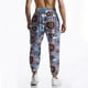 thumbnail image 4 of Pantalones largos para hombre, informales, de moda, con cintura elástica, estampados, parte inferior elástica, pantalones largos de lino y algodón., 4 of 5