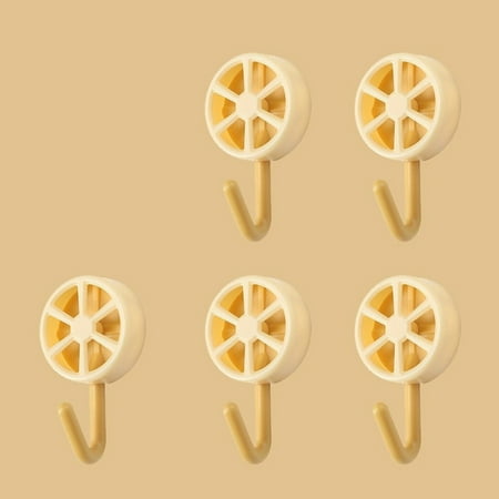 

Fancy 10Pcs Adhesive Hooks Creative Lemon Key Hooks for Wall Decorative Key Holder Rack Self Adhesive Wall Hooks for Entryway/Door/Bathroom/Kitchen Yellow