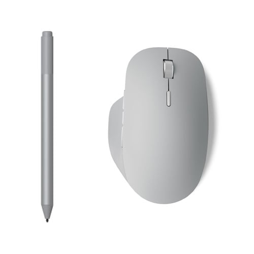 Microsoft Surface Precision Mouse Gray + Surface Pen Platinum - Bluetooth  Connectivity - 4,096 Pressure Points for Pen - Ergonomic Design for