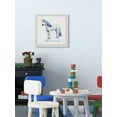 thumbnail image 5 of Marmont Hill Blue Ombre Unicorn Hair Framed Wall Art, 5 of 6