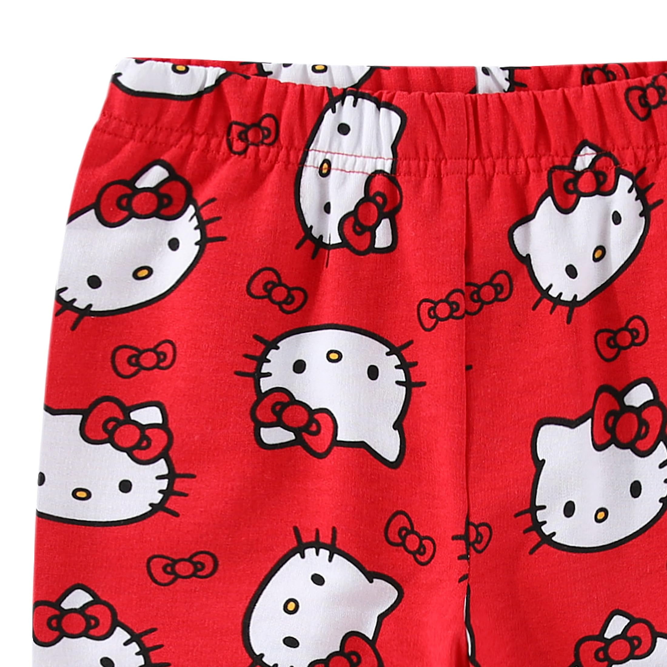 Hello Kitty Sanrio Long Sleeve Shirt and French Terry Pants Set (Girls), 2 Piece Set, Sizes 2T-12