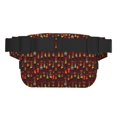 thumbnail image 3 of Fuzoiu Dancing African Women1 Print Unisex Square Double Layer Waist Bag,Crossbody Fanny Pack Travel Workout Accessory, 3 of 9
