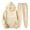Beige winter 2 piece sets, variant on clear 50% off Usmixi Deals Womens Hoodies Sets Womens Sports Lounge Sets Fashion ECG Print Hooded Sweatshirt and Drawstring Jogger Pant Sweatsuits Set Hoodies 2 Piece Outfits with Pocket Fall Saving