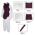 thumbnail image 3 of Disfraz de Anime Jujutsu JJK Manga Choso, disfraz de Kaisen Choso Cos, Top, chaleco, pantalones, uniforme Borgoña, traje de Halloween para mujeres y hombres, 3 of 5