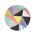 thumbnail image 2 of NUDECOR 60 inch Round Beach Towel Blanket Colorful Geometric Retro Memphis 80S 90S Pattern Abstract Triangle Travel Circle Circular Towels Mat Tapestry Beach Throw, 2 of 2