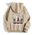 thumbnail image 4 of WILLBEST Sudadera Deportiva para Mujer Ladies' Christmas Printed Zipper Long Sleeved Pocket Drawstring Casual Hooded Sweatshirt 1760 Chica​​, 4 of 8