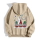 thumbnail image 4 of WILLBEST Sudadera Deportiva para Mujer Ladies' Christmas Printed Zipper Long Sleeved Pocket Drawstring Casual Hooded Sweatshirt 1760 Chica​​, 4 of 8