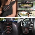 thumbnail image 4 of Yuyamidu American Flag Car Seat Covers Front Back Seats Set 15 Piece Red Camo Steering Wheel Cover Seatbelt Cushion Pad Trash Bin Air Vent Pocket Rearview Mirror Cover Cup Holder Key Chain, 4 of 7