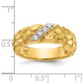 thumbnail image 2 of 14K Yellow Gold Ibgoodman Men's 1/15 Carat Diamond Nugget Complete Ringsize 10 - Jbsp, 2 of 5