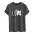 thumbnail image 4 of PNTUTB Men's Fashion Valentine's Day Themed Prints Short Sleeve Crew Neck Casual Loose Comfortable T-shirt, 4 of 6