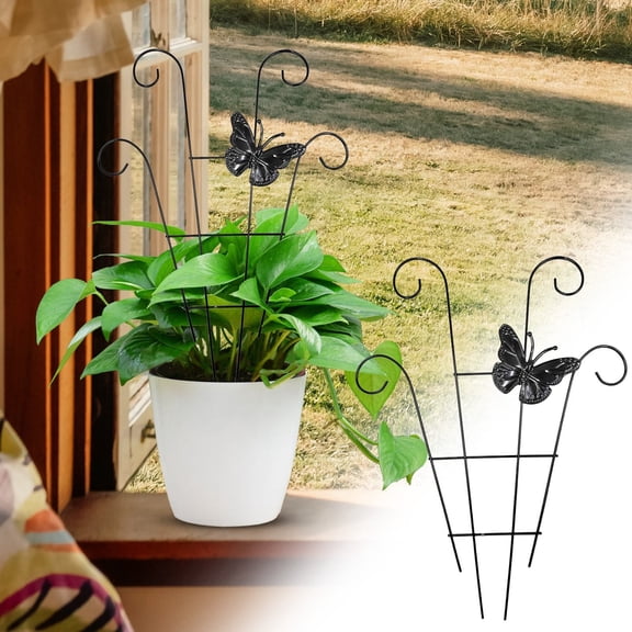 Plant Support Stakes, 2026 New Indoor Plant Trellis for Potted Plants, Garden Metal Trellis for Climbing Plants Indoor Outdoor Pothos Hoya Houseplants Flower Plant Support Structures