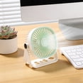thumbnail image 6 of Portable Wireless Desk Fan, 3-Speed Rechargeable Wall-Mountable Small Table Fan for Home, Office, Desktop, 6 of 9