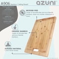 thumbnail image 3 of AZUNI 17 Inch Bamboo Cutting Board for Kitchen Sink, 3 of 11