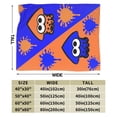 thumbnail image 3 of Splatoon Blanket Soft Cozy Flannel Warm Throw Blanket Unique Gifts Room Decor Blanket 50"x40", 3 of 9