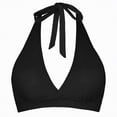 thumbnail image 3 of UAYOTSE Women Elastic Swimwear Tops Underwire Full Coverage Bikini Top Push Up Swim Crop Top Tie Back Bathing Suit Tops,Sizes S, 3 of 9