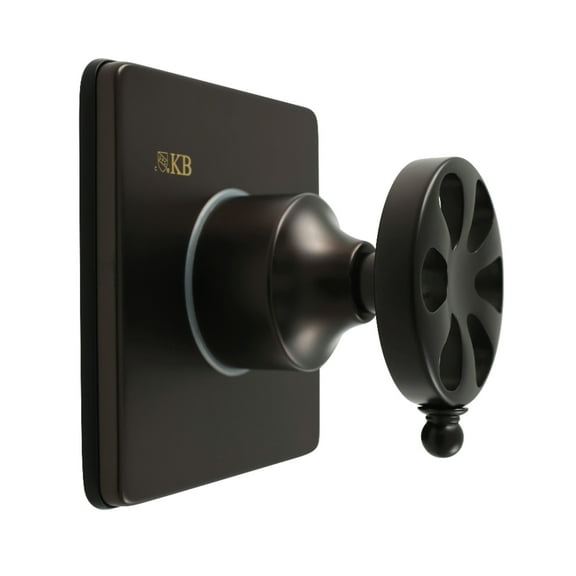 Kingston Brass KS3045RX Belknap Single-Handle Three-Way Diverter Valve with Square Trim Kit, Oil Rubbed Bronze