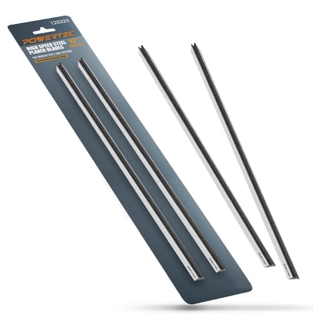 POWERTEC 12 Inch Planer Blades for Makita 2012, 2012NB Planer, Replacement for 793346-8 Planer Knives, Set of 4 (12832DD)