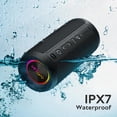 thumbnail image 4 of Ortizan X10B Rugged, Waterproof IPX7, Wireless Speaker with 24W Stereo Sound, 30H Playtime, Black, 4 of 9