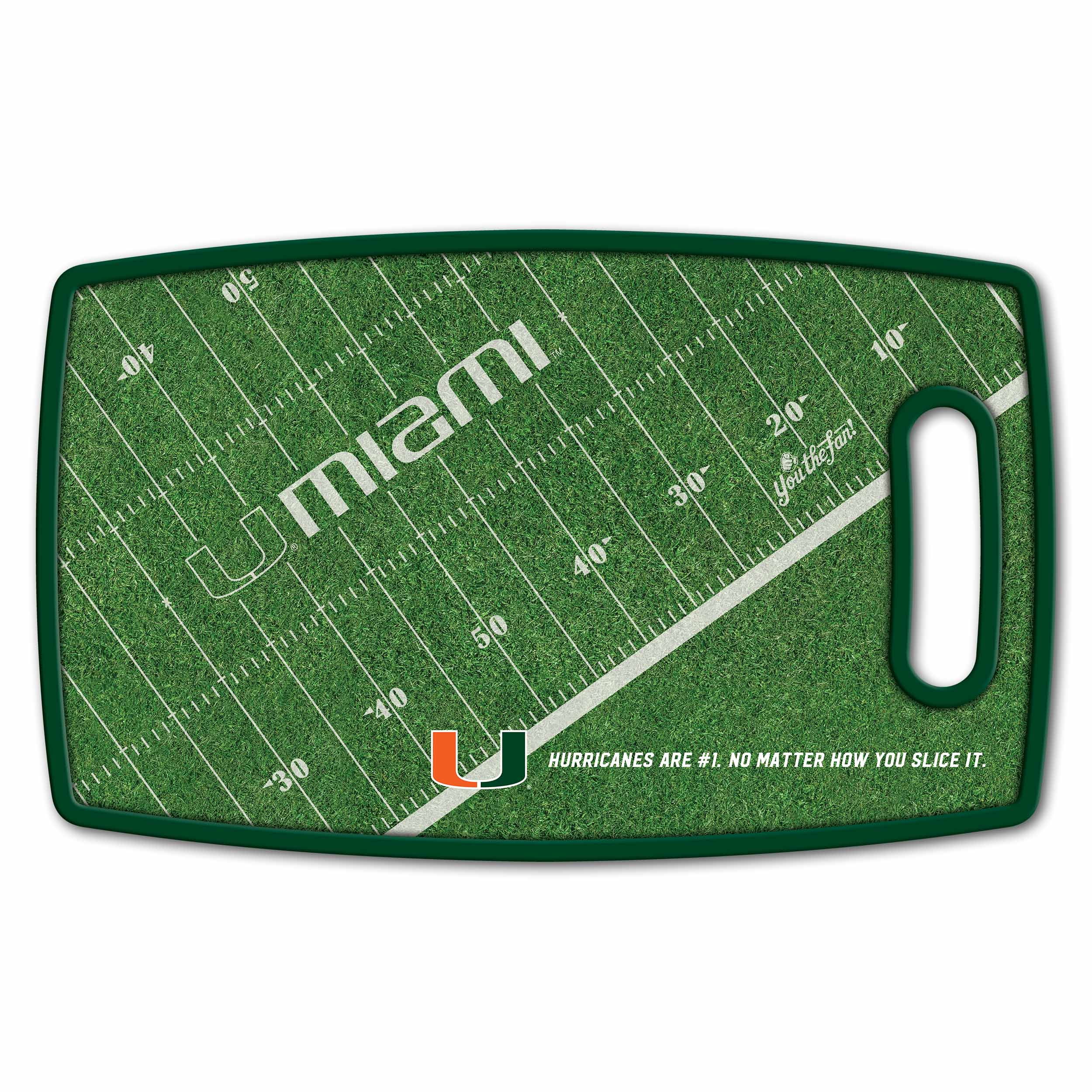 YouTheFan NCAA Miami Hurricanes Retro Series Cutting Board