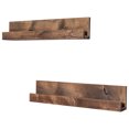 thumbnail image 3 of Drakestone Designs Floating Nursery Bookshelves (Set of 2) - Walnut Finish, 3 of 4