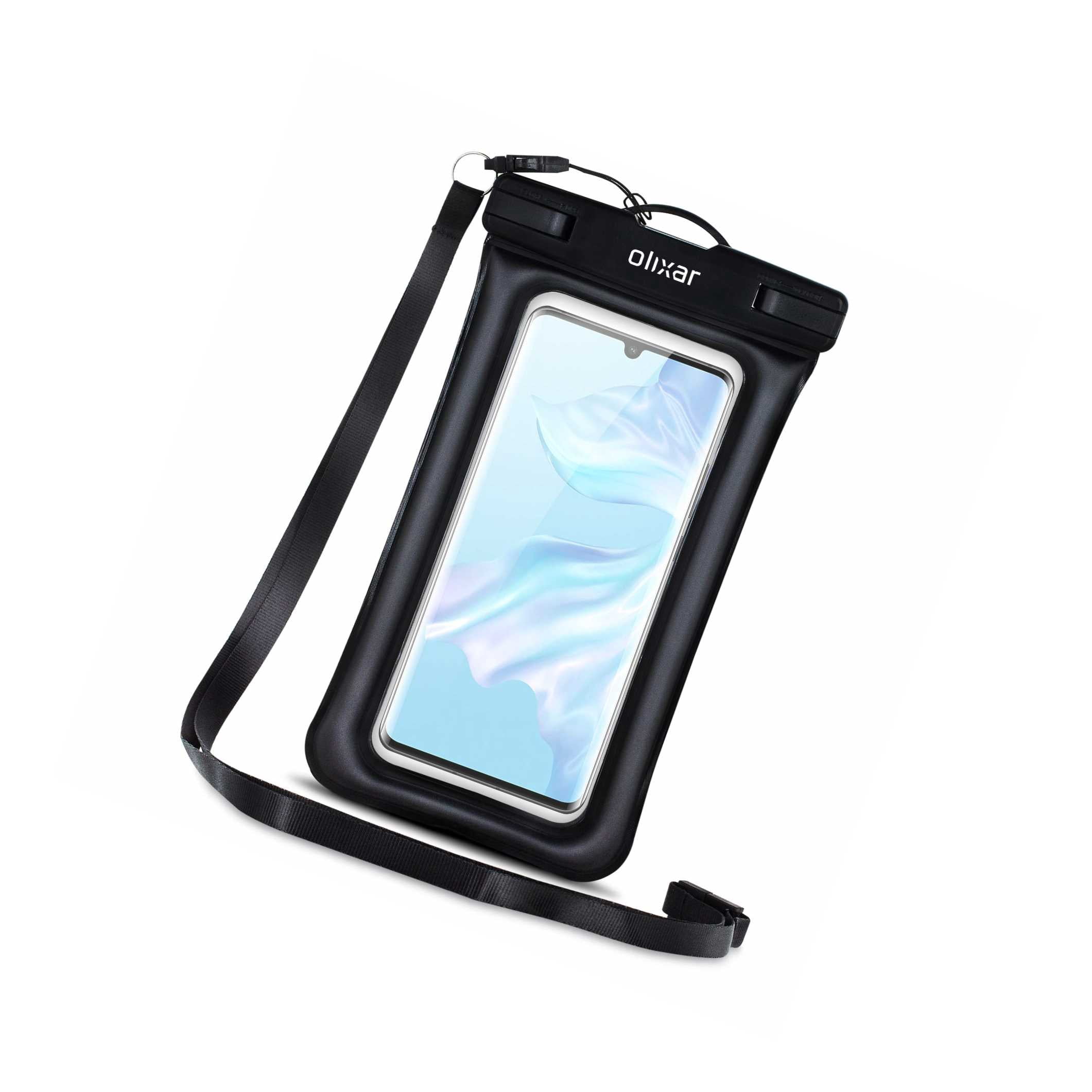For Huawei P30 Pro Waterproof Phone Pouch Submersible Waterproof Pouch Universal Design For Smartphones Up To 6 8 Detachable Strap Black Walmart Com Walmart Com