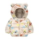 thumbnail image 1 of Gibobby Chamarra acolchada para niñasNiños Bebé Unisex Patchwork Primavera Invierno Lindo Abrigo Con Capucha Chaqueta Acolchada Outwear Ropa(Beige, 2-3 Años), 1 of 2