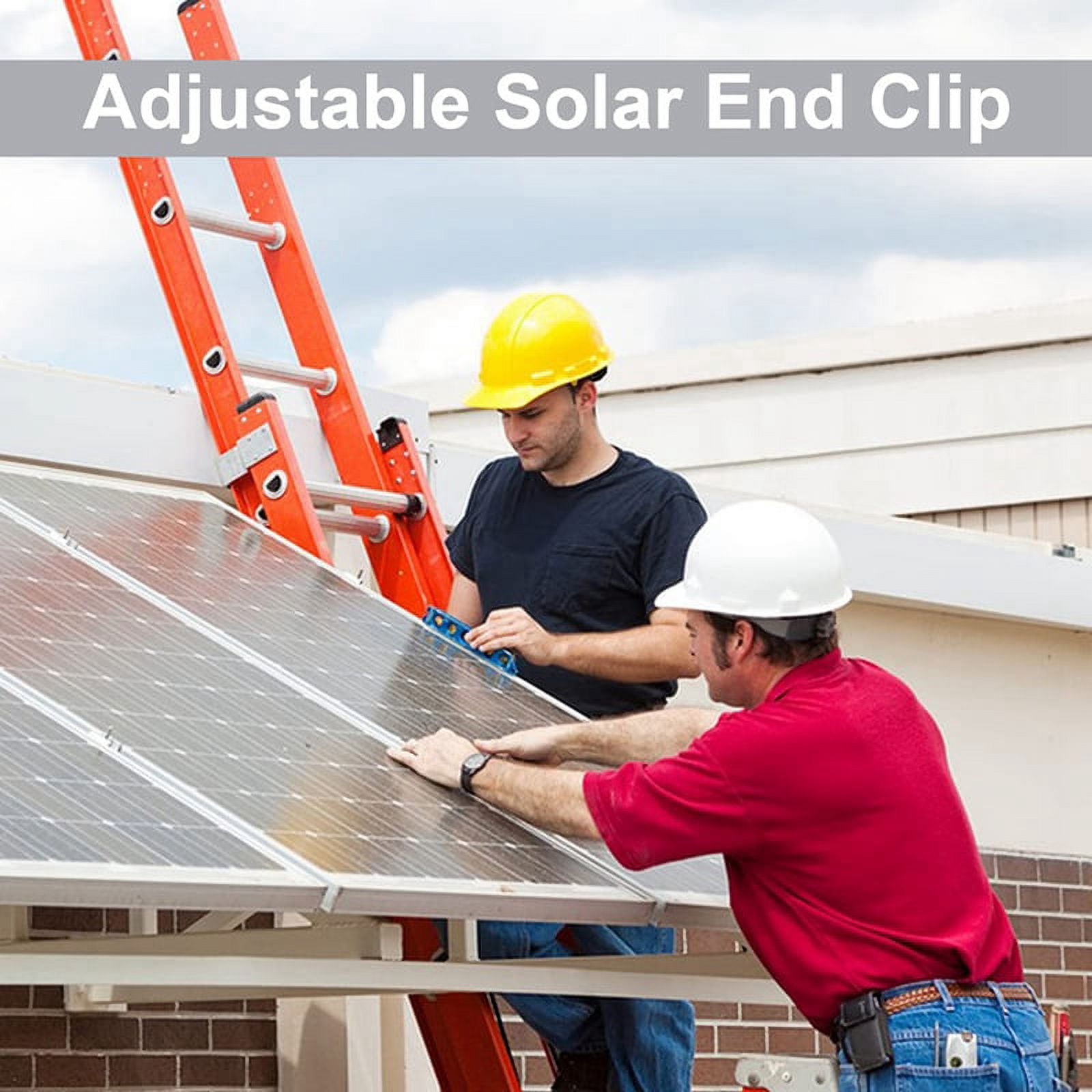 12 Pack Solar Module Holder End Clamp, End Clamp for Mounting Solar Panel, Side Clamp for PV Solar Module Fixings 30Mm