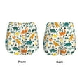 thumbnail image 3 of Daiia Dinosaurs and Tropical Leaves Pattern Women's 2 in 1 Running Shorts - Lightweight Athletic Workout Gym Yoga Shorts Liner with Phone Pockets-X-Large, 3 of 7