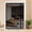 Fit Doors Size Up to 60" x 80", variant on Reversible Left or Right Side Opening Screen Door, Narrow Durable Fiberglass Mesh Curtain Hands Free for Patio, Bedroom, Fits Door Size 36" x 82", Black
