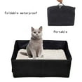 thumbnail image 1 of Fiudx Caja de Arena de Viaje, Plegable y Portátil, a Prueba de Fugas y Fácil de Guardar, Ligera para Exteriores, Ideal para Viajes En Coche, Ideal para Gatos Medianos, Tamaño 40 X 30 X 14,5 Cm., 1 of 5