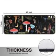 thumbnail image 5 of Kitchen Rugs Sets Of 2,Red Mushroom Leaf Black Pattern Anti Fatigue Kitchen Mat Rugs Non Slip Washable,Decorative Kitchen Floor Mats for Kitchen,Sink,Laundry,17"x47"+17"x47", 5 of 5